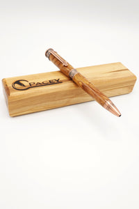 Faith Bethlehem Olive Wood Pen and Box SET - Antique Copper