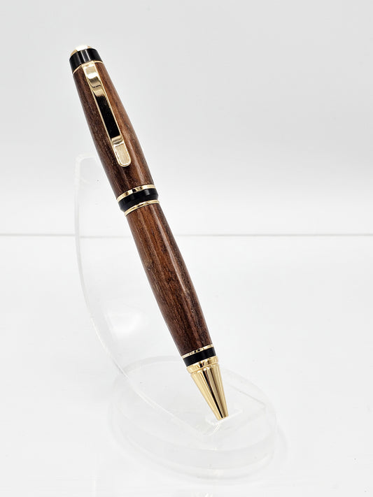 Graduate Walnut Twist Ballpoint - Gold