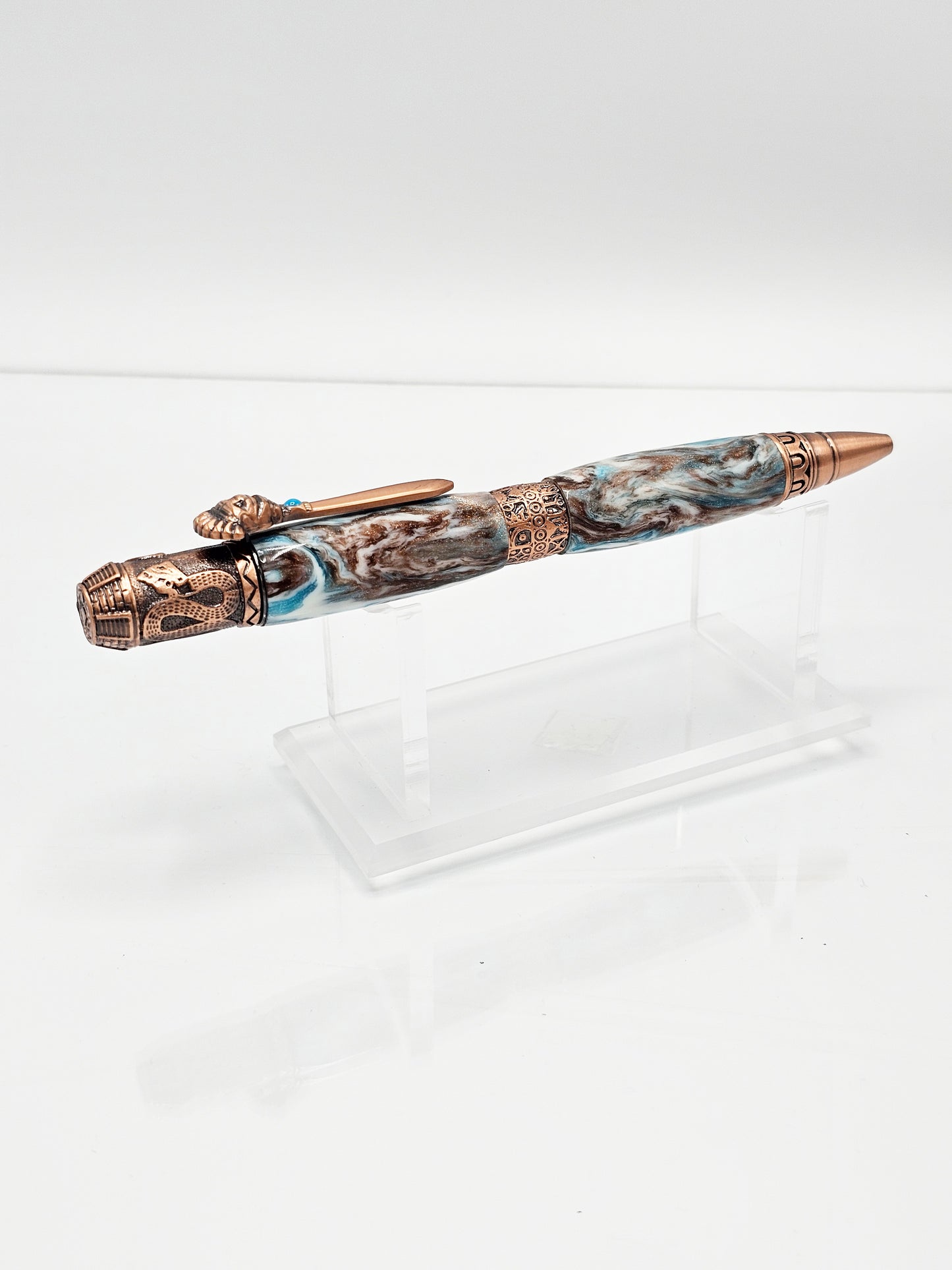 Mayan Copperline Diamond-Infused Twist Ballpoint - Copper